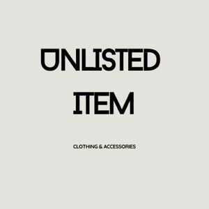 Unlisted Item Clothing & Accessories